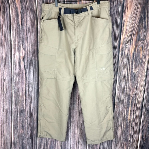 Mens The North Face Paramount Pro Convertible Khaki Stone Pants- Size XL - Picture 3 of 10